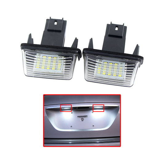 2Pcs 18LED License Number Plate Light For Partner C3 for C4 C5 206 207 406 407 5008 Q