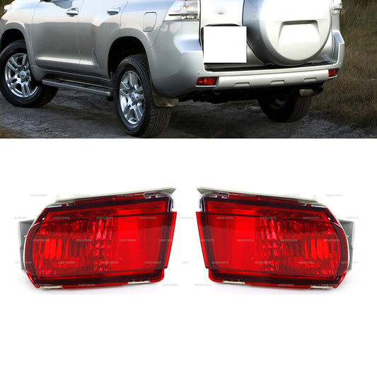 Pair Red Fog Light Rear Bumpe Lamp for Toyota for Land Cruiser Prado FJ150 2010-2015