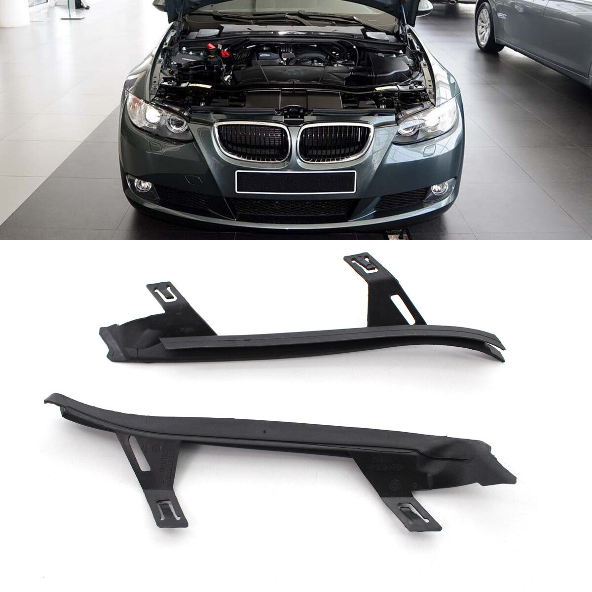 Headlight lens cover and lens gasket replacement parts for BMW 3 Series E92 E93 LCI