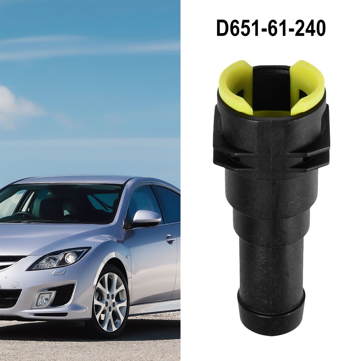 1-piece pack of cooling water hose connectors for Mazda 3 2004-2012 and for Mazda 5 D651-61-240