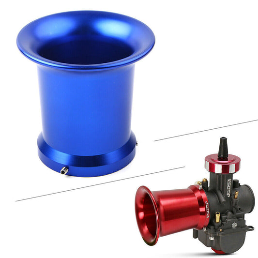55mm Carburetor Air Filter Velocity Stacks Wind Horn Cup Fit PWK 32/34mm Blue Q