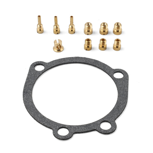 Jet Kit Main Jet Pilot Jet Gasket for Harley-Davidson CV40 Keihin Carb Q