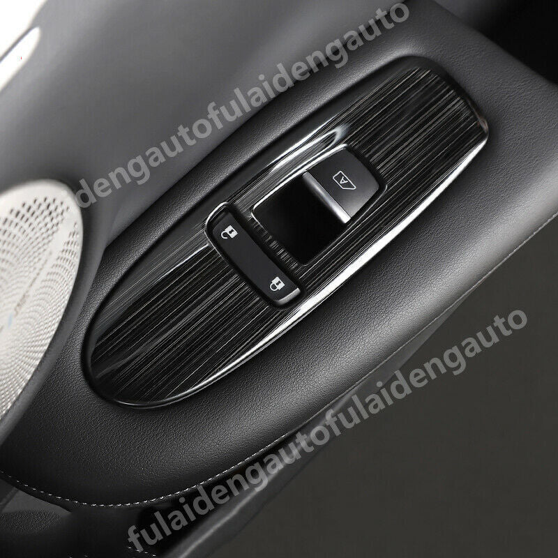 for Infiniti QX50 2019-2024 Black Inner Window Lifter Switch Panel Decor Cover