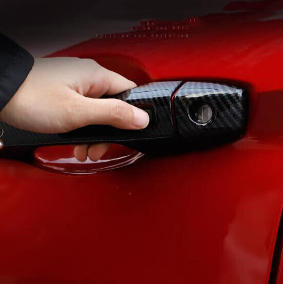 Carbon Fiber Side Door Handle Cover Trim for Mitsubishi Eclipse Cross 2018-2022