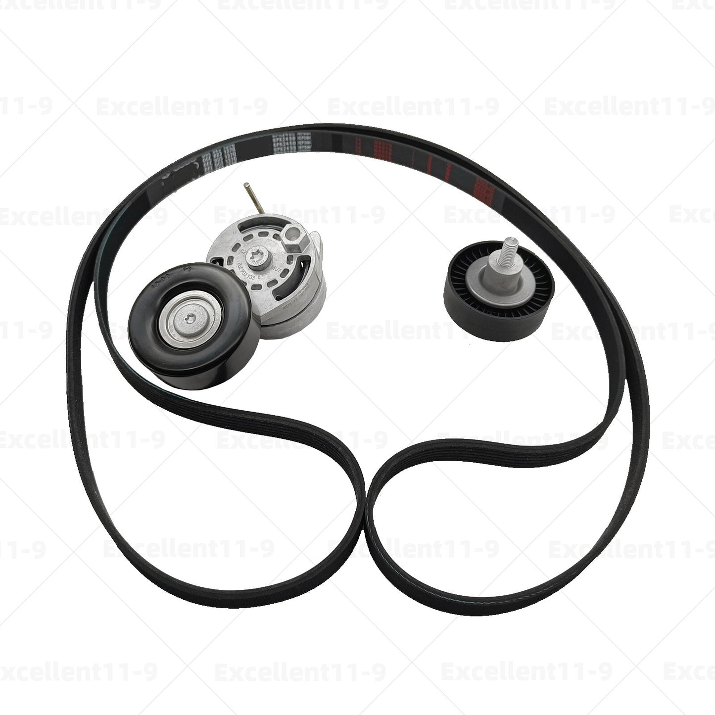 6PK2450 Belt Tensioner Drive Kit 06E903137Q for Audi S4 2008 - 2012 S5 CAKA CCBA- n