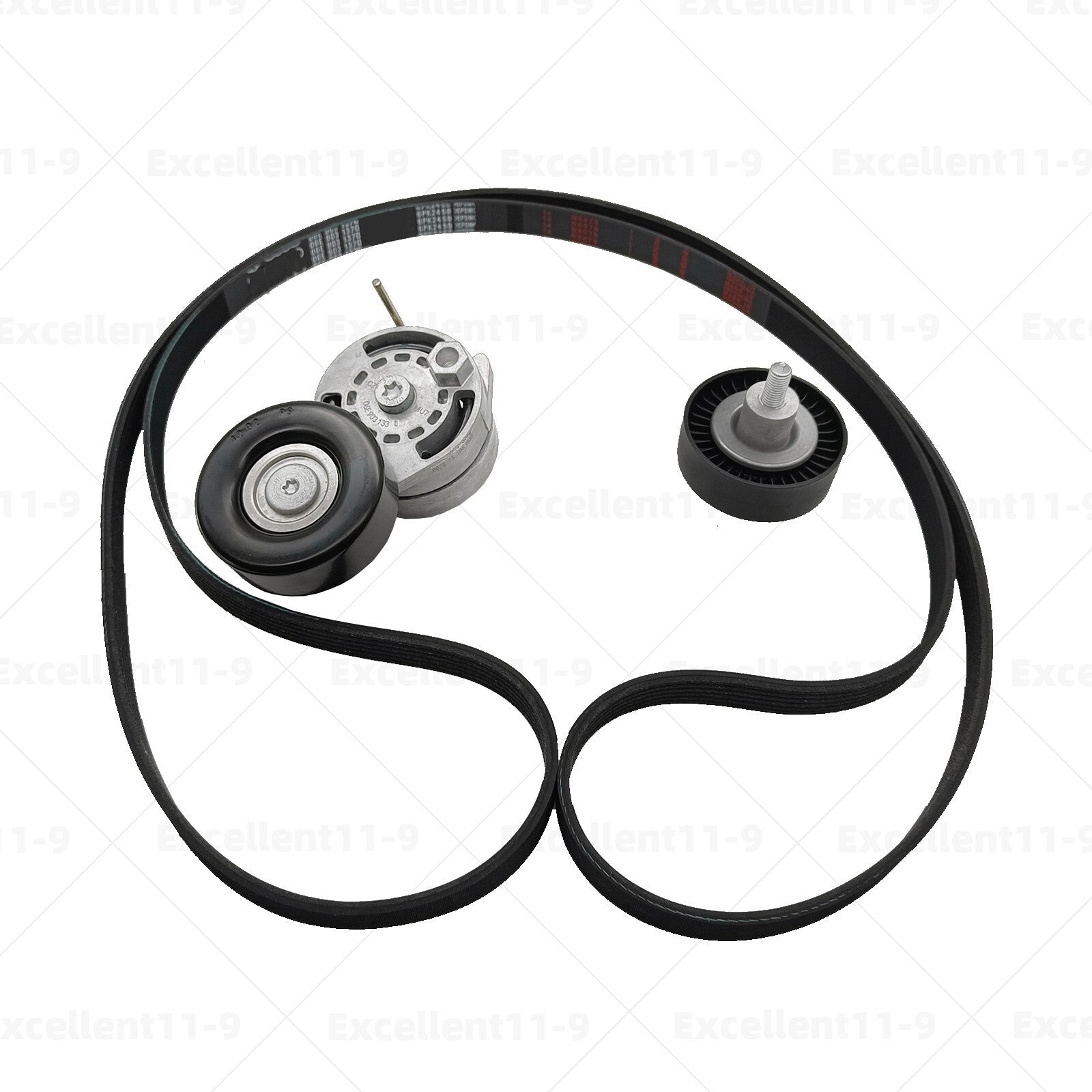 6PK2450 Belt Tensioner Drive Kit 06E903137Q for Audi S4 2008 - 2012 S5 CAKA CCBA- n