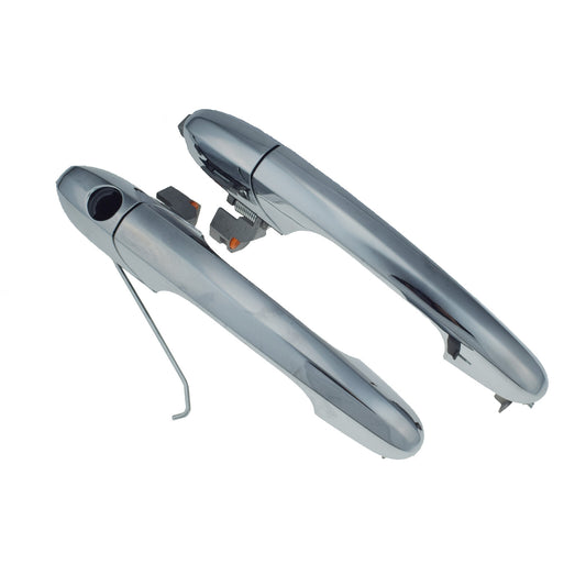 Front Left and Right Side Outside Door Handle for CHRome Pair Suitable for for Fiat 500 2012 - 2017- v