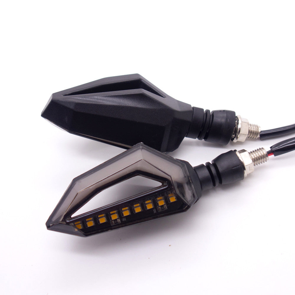 Motorcycle Black LED Double Color Turn Signal Indicator Blinker Light for Yamaha Q