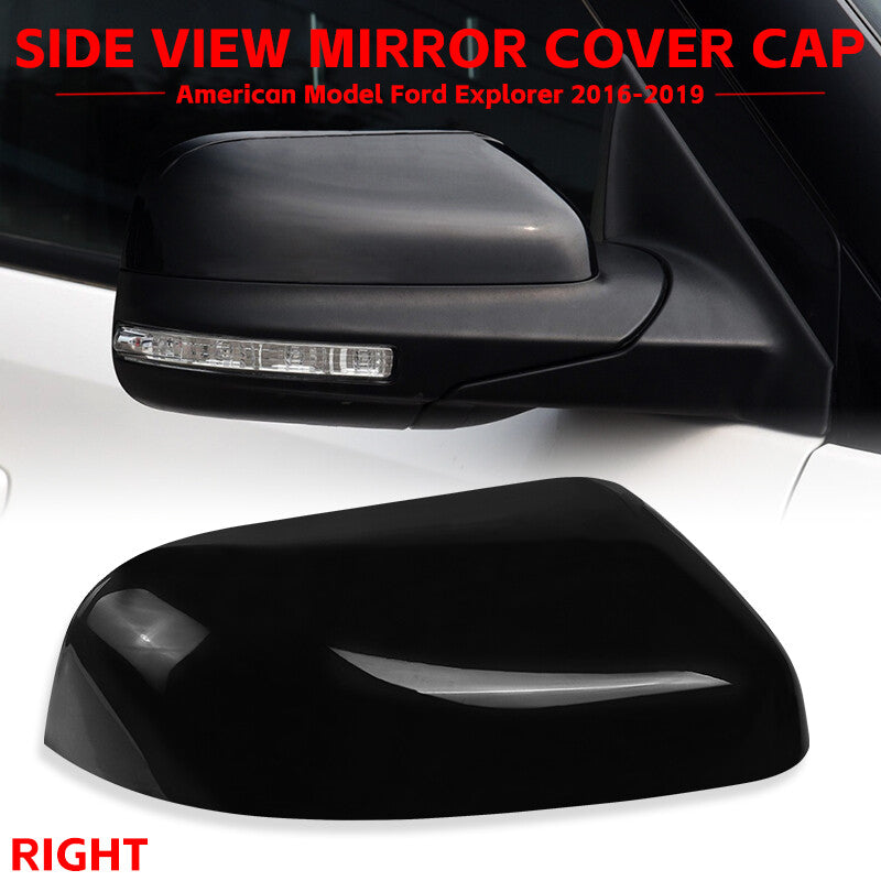 Side Mirror Cover Cap for Ford Explorer 2016 2017 2018 2019 Right Passenger Side