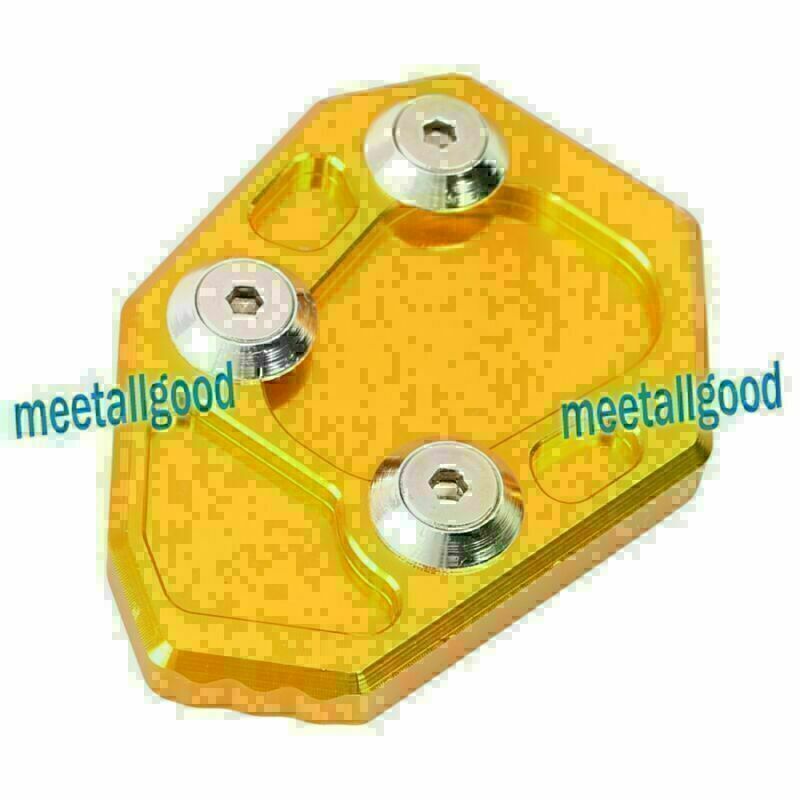 1PC Enlarge Side Stand Kickstand Plate Pad Gold fit for BMW S1000RR 2010 - 2014 Q