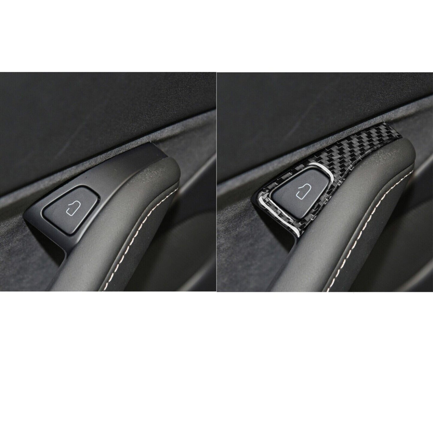 Forged carbon fiber window lift switch cover for Model 3 Y 2017-22- n