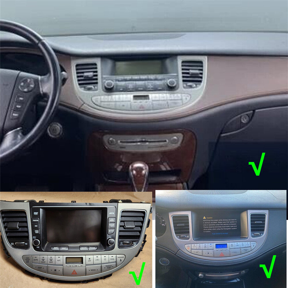 9.7 Android 12 Stereo Radio GPS Navigation FM for Hyundai for Genesis Sedan 2009-14