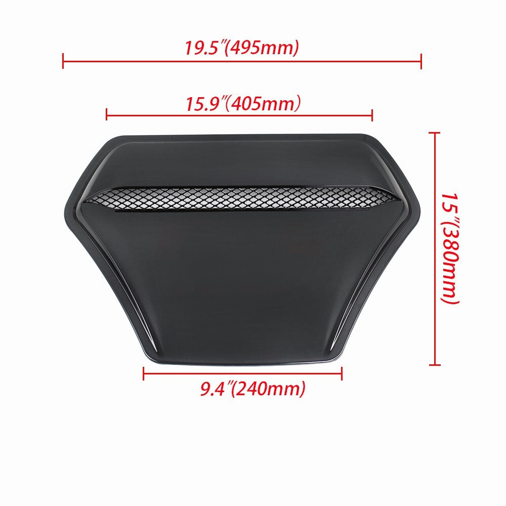 Engine Hood Vent Inlet Air Intake for Honda for Civic Hatchback Type R 16-21 Black
