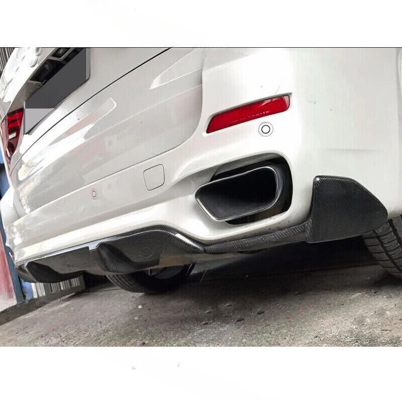 carbon fiber rear bumper diffuser splitter for BMW F15 X5 M Sport 2014-18 Q
