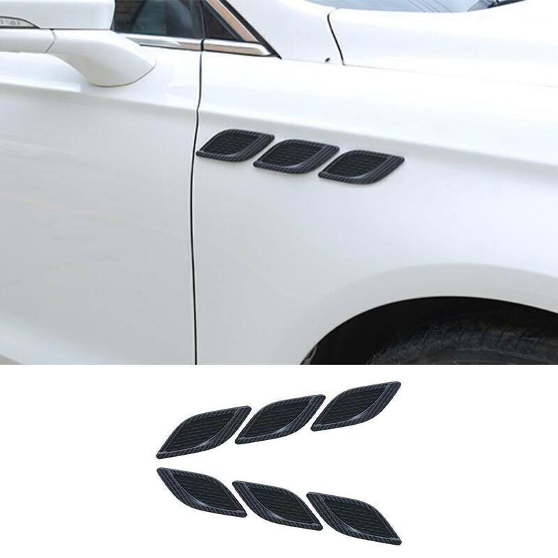 6P Fender Side Air Outlet Carbon Fiber Cover Trim for Ford Mondeo Fusion 13-2022