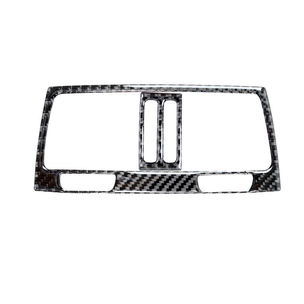 3X Carbon Fiber Center Console CD Panel Trim Cover For 3 E46 1998-05 v
