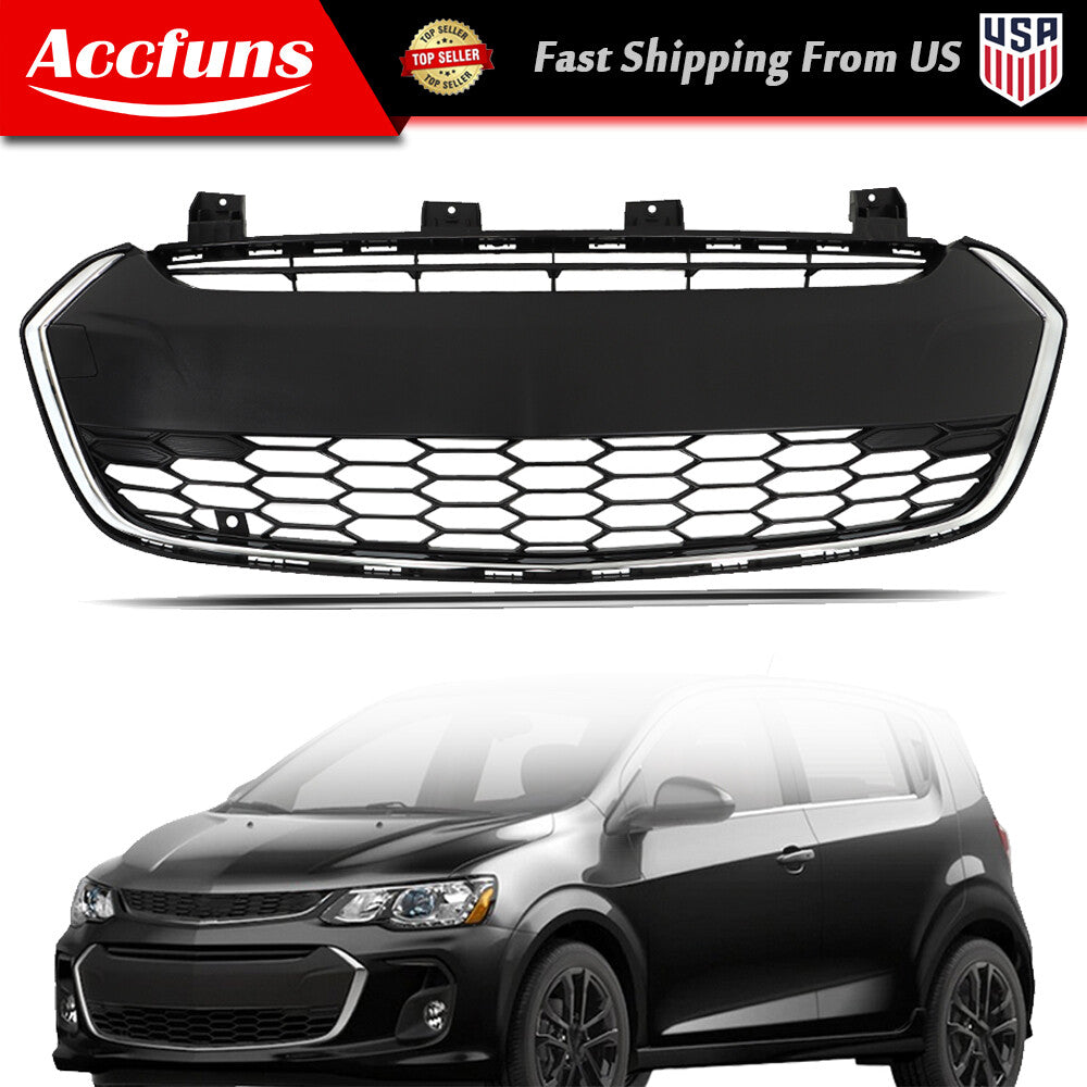 The all-new lower front bumper grille is available on the 2017-2020 Sonic LT- n