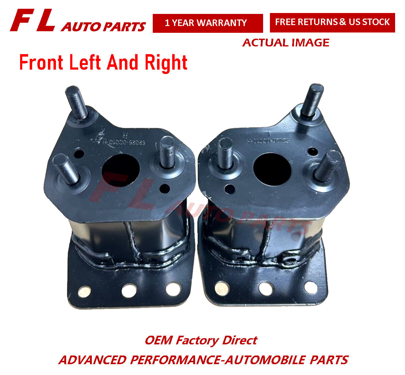 for Toyota Tundra 2007-2021 Front Left Right Bumper Bracket Set 520250C010