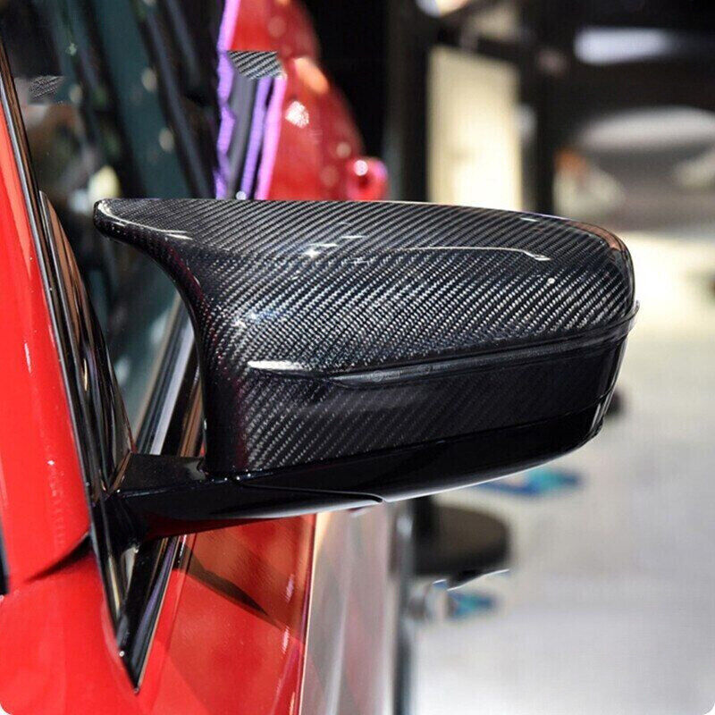 Fit for BMW M5 M8 F90 F91 F92 F93 A Pair Dry Carbon Fiber Side Mirror Cover Cap