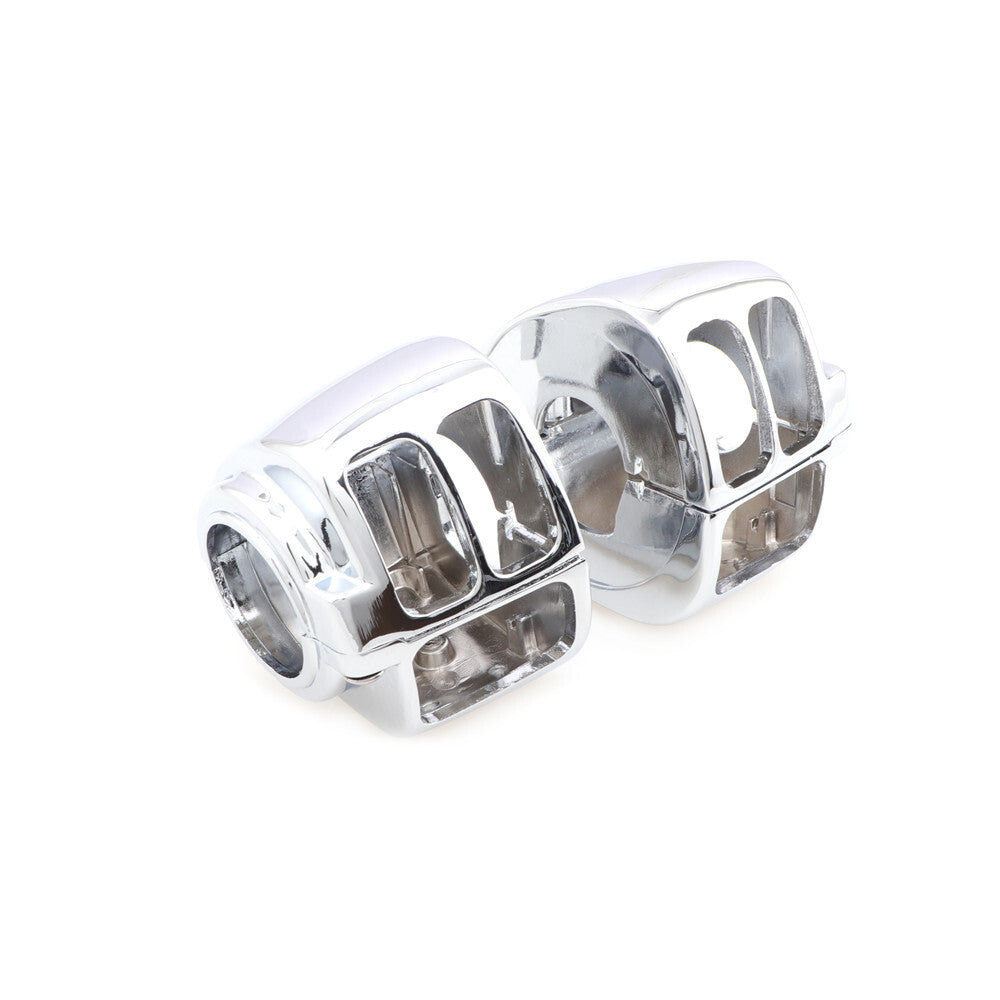 Chrome Switch Housing Cover Kit for Harley Touring Sportster Softail Dyna V-Rod Q