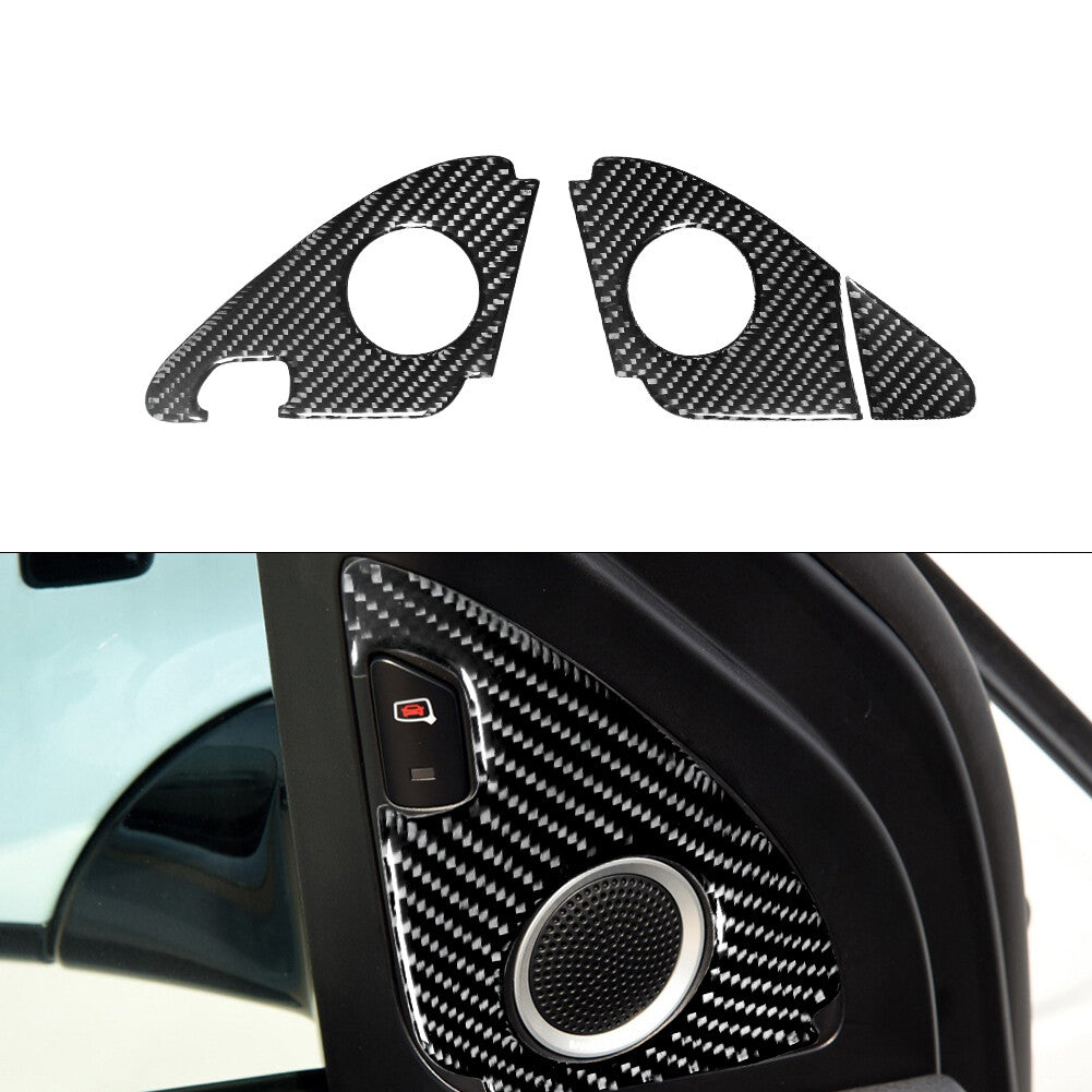 Red Carbon Fiber Rear Door Storage Strips Cover for Hyundai for Veloster JS 2019-22 v