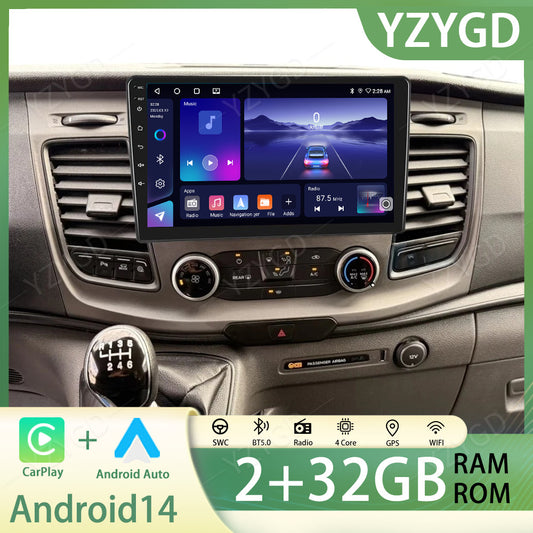 for Ford Transit 2020-2024 Stereo Apple Carplay Android Car Radio GPS Screen BT