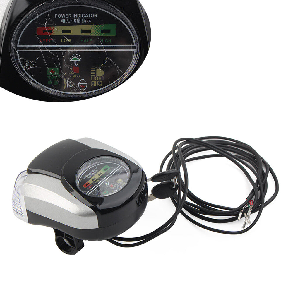 60V Electric Scooter LED Headlight Instrument Key Switch Horn for Harley Bike mo
