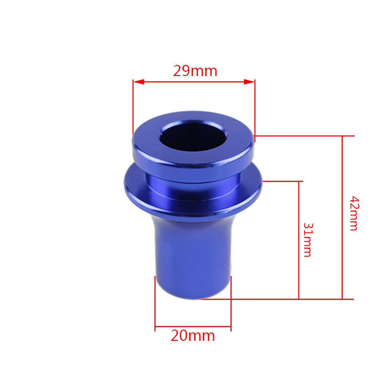 M10x1.5 Shift Knob Boot Retainer Jam Nut Adapter Blue Manual Gear Shifter Lever Q