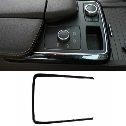 for Benz GLE GLS 2016-19 Black Wood Grain Inner Gear Shift Panel Trim Frame Trim