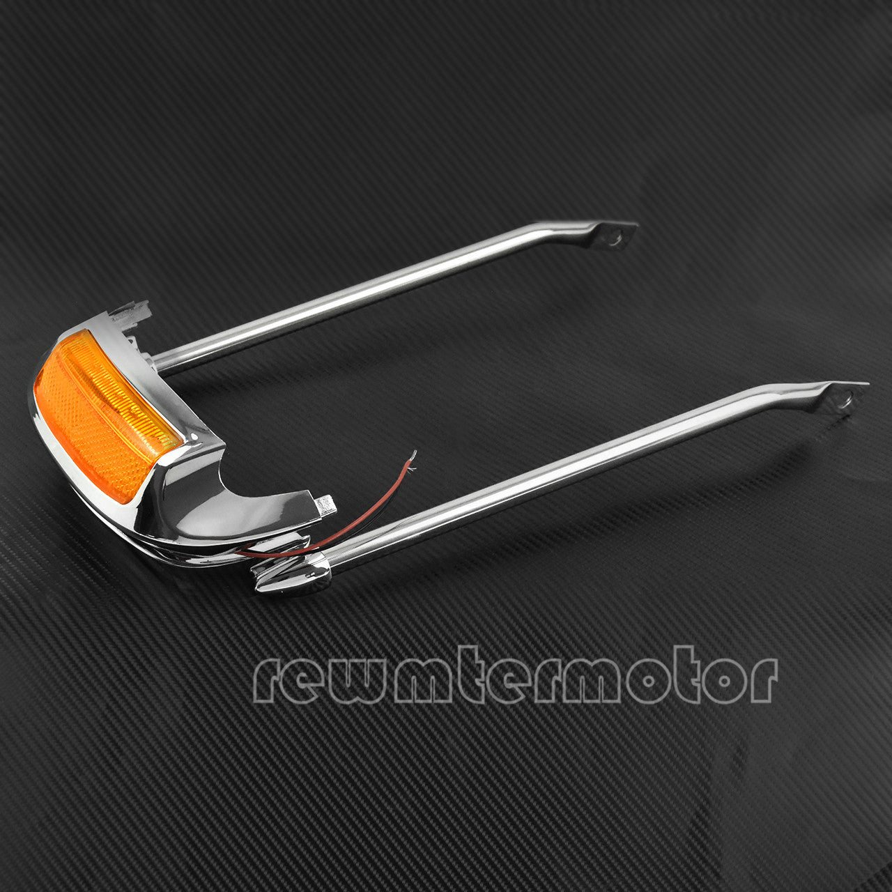 Air Wing Front Fender Rail Tip Light Fit for Harley Touring FLHTCU FLHTCUL 14-20 Q