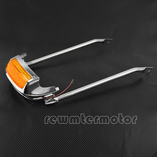 Air Wing Front Fender Rail Tip Light Fit for Harley Touring FLHTCU FLHTCUL 14-20 Q