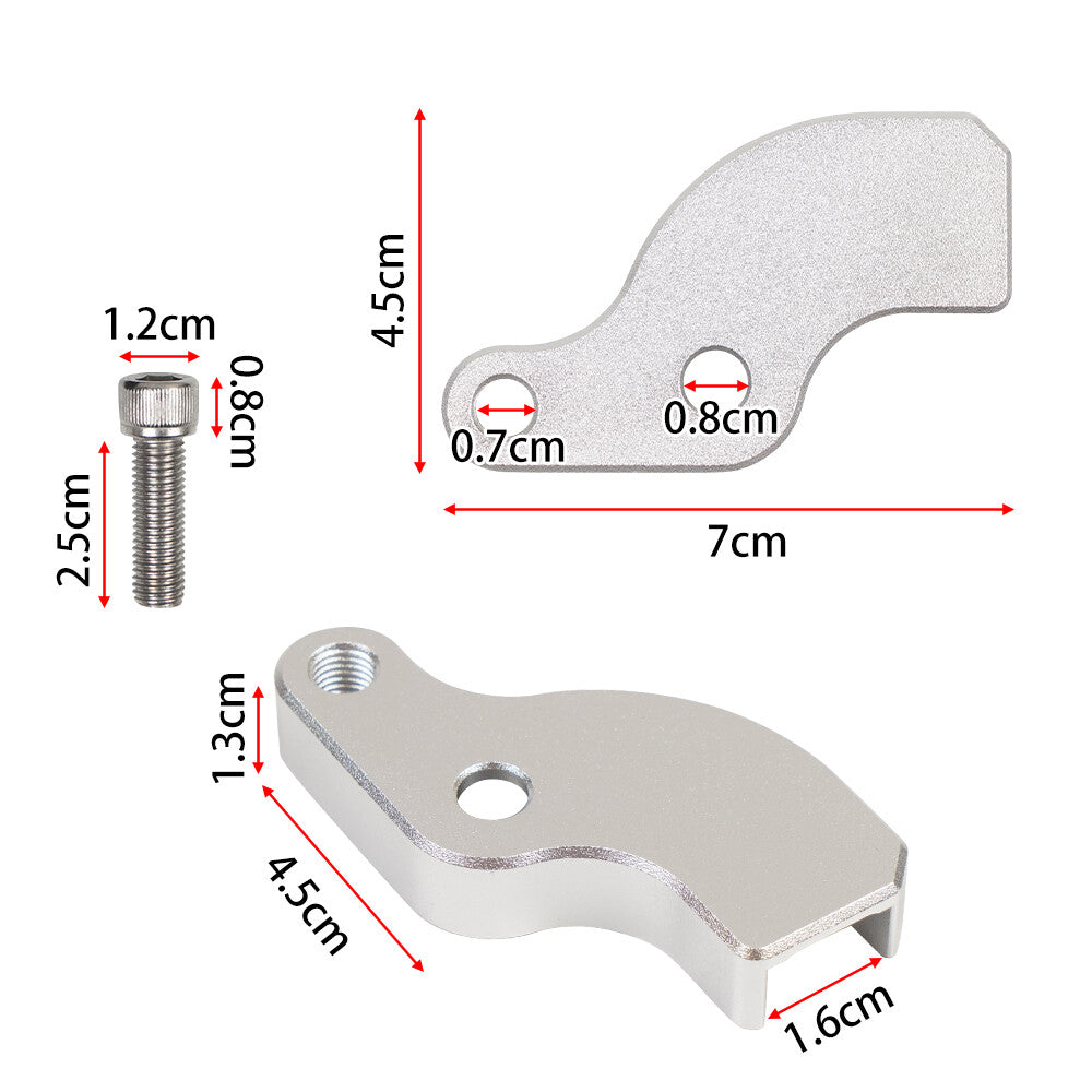 Gear Shift Neutral Assist Bracket Fit for Harley 2018-2025 Aluminum Alloy Silver Q