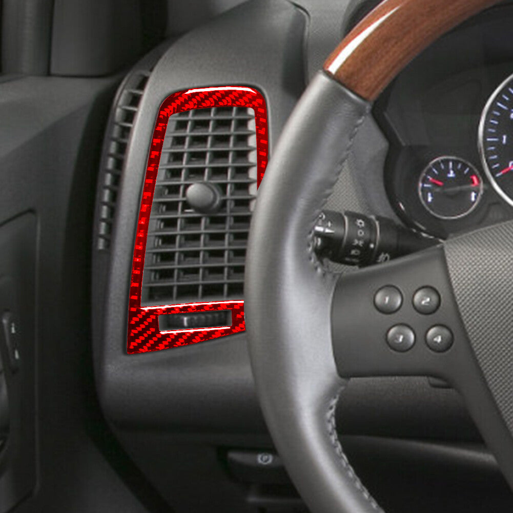 Carbon Fiber Steering Wheel Chin Frame Cover Trim for Kia Cadenza 2014-2016 v