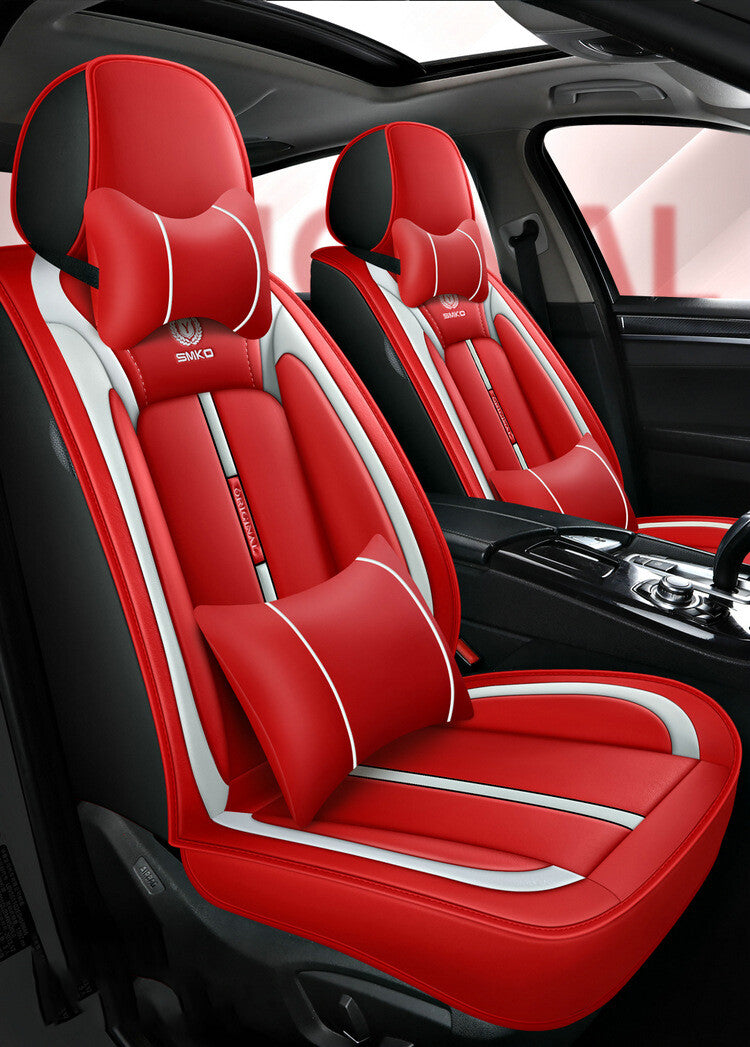 New Car for Seat Covers Front Rear Full Set Cushion Protector Wear Resistant Leather Q