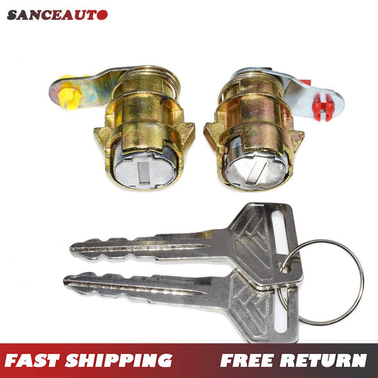 Brand new LH right-hand grip door lock set with key for Corolla Geo Prizm DL-2, 69052-12210- v