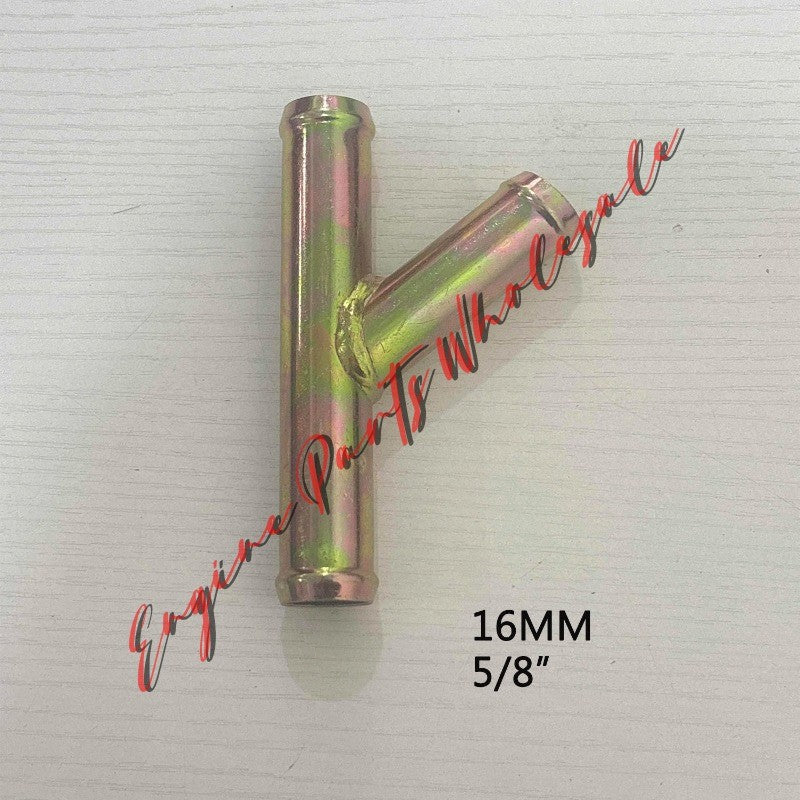 16mm 5/8 Y Wye in Heater Hose Fitting Adaptor Coolant Pipe Connector Adapter C Q