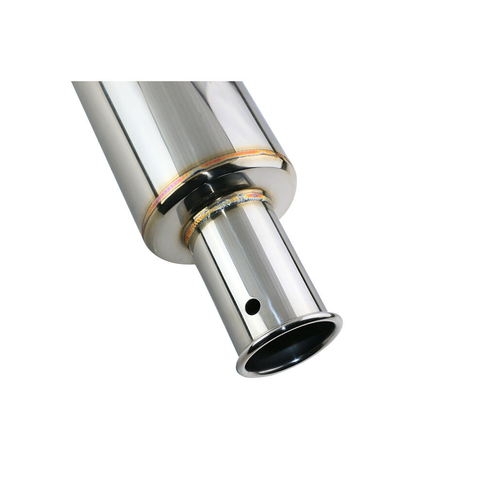 2.5 ID OD Rear Exhaust Muffler Pipe Tips High Flow 4.5 Body Rolled Tip