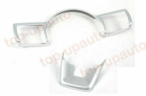 for Nissan Rogue 2021-2024 Matte Silver Steering Wheel Molding Trim Frame Covers