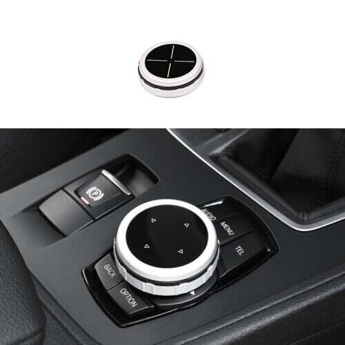 ABS Black Frame Trim Fit for BMW 5 Series 2011-2017 Console Multimedia Button
