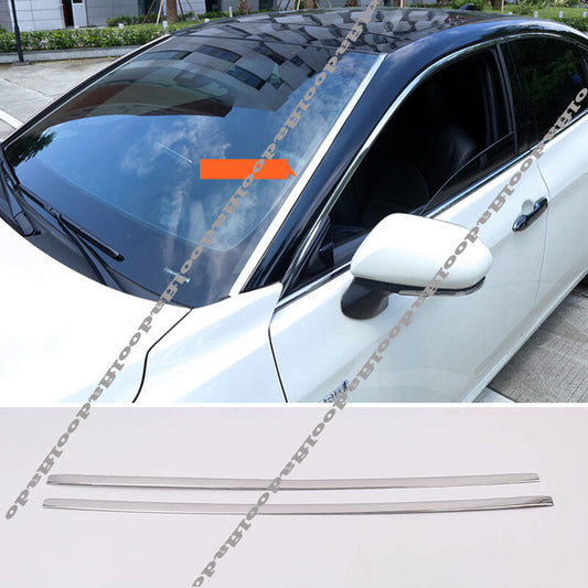 2pc for Toyota for Avalon 2019-2022 stainless Front Windshield Both Side Strip Trim
