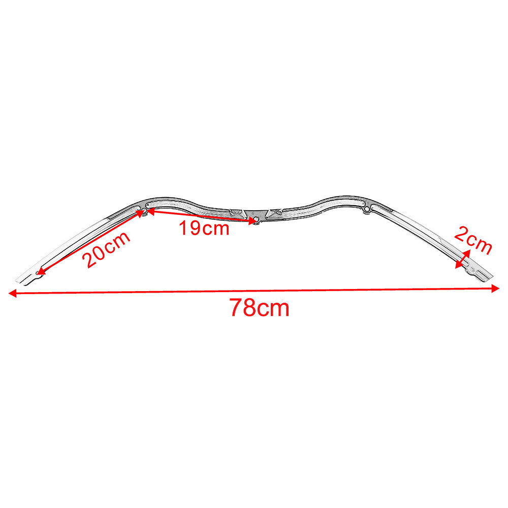 Contrast-cut windshield trim in black for Harley Road Glide FLTRX 1998-2013