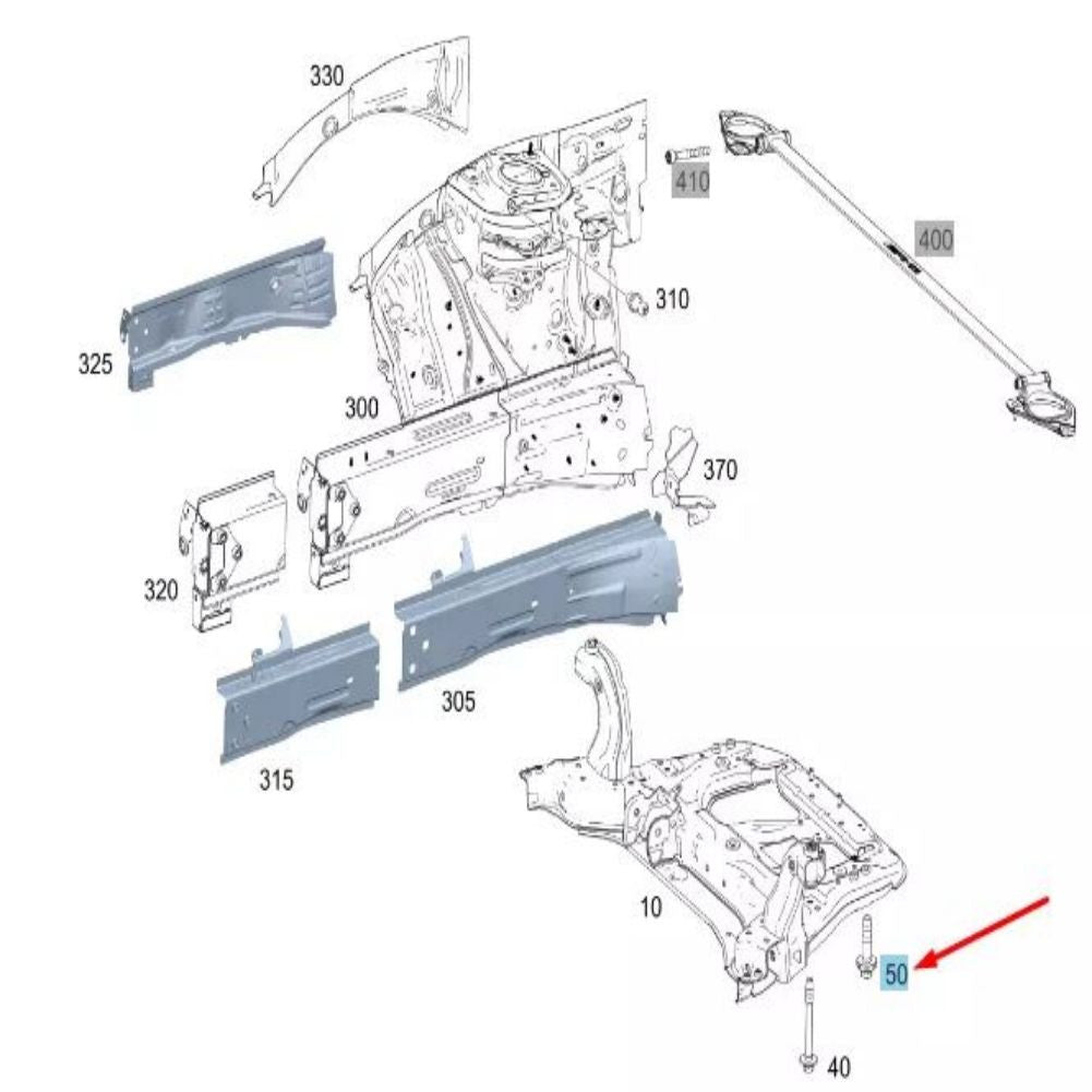19902511 Engine Mount Rear Bolt for MB CLA C118 Q