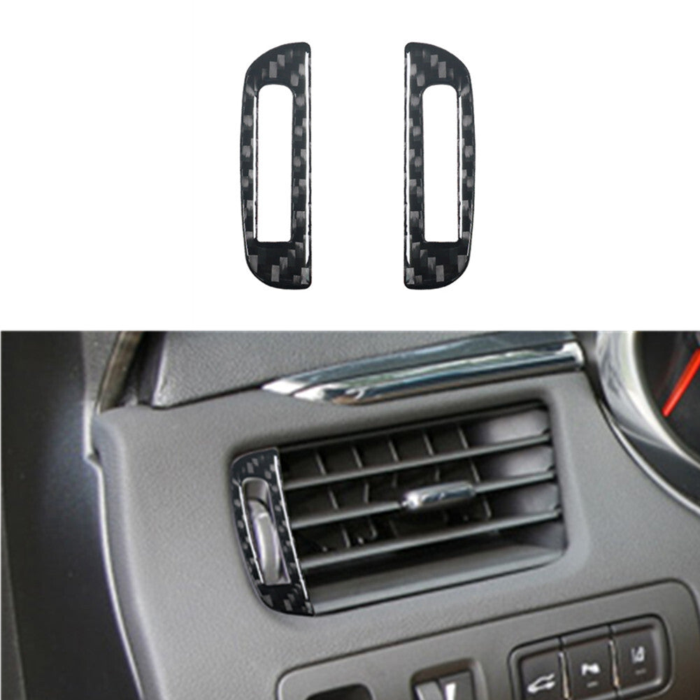 Air Conditioning Vents Frame Trim Cover Carbon Fiber for Chevy Impala 2014-2020
