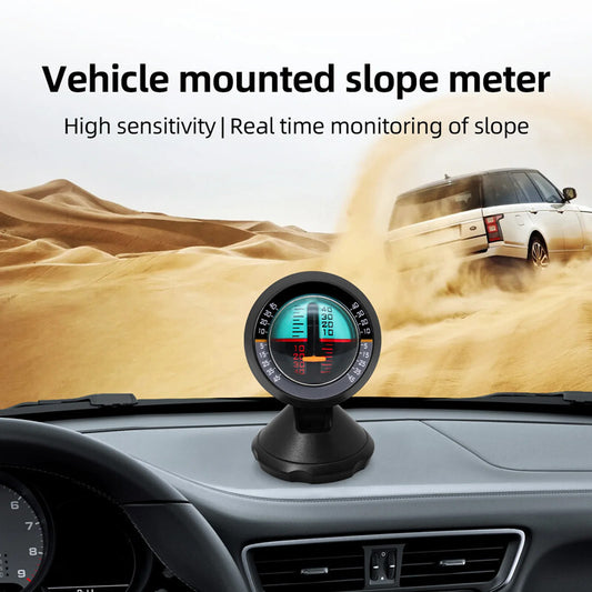 Car Tilt Gauge Gradient Angle Slope Level Meter Inclinometer Level Measure Tool