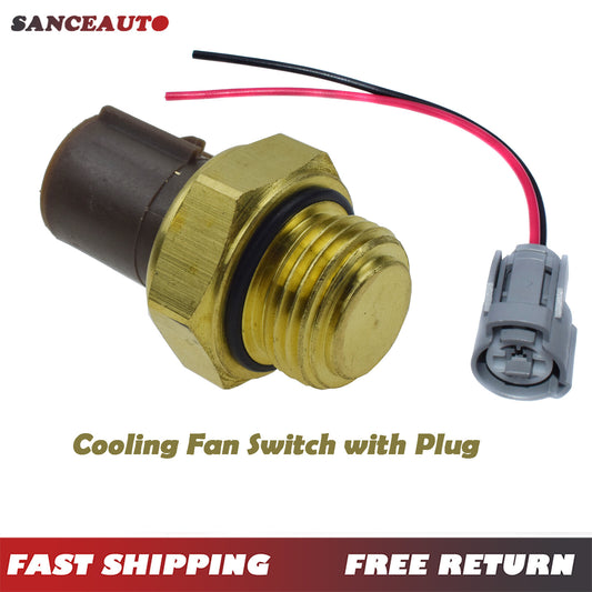37760P00003 Radiator Cooling Fan Switch with Plug for Acura for Honda Accord for Civic - Brand New n
