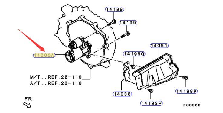 Starter Assy fit for Mitsubishi 2.4L ECLIPSE GALANT GRANDIS LANCER OUTLANDER Q