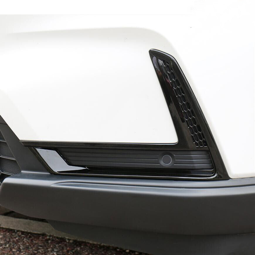For 2023 for Honda CR-V CRV ABS Bright Black Front Fog Light Lamp Frame Cover Trim v