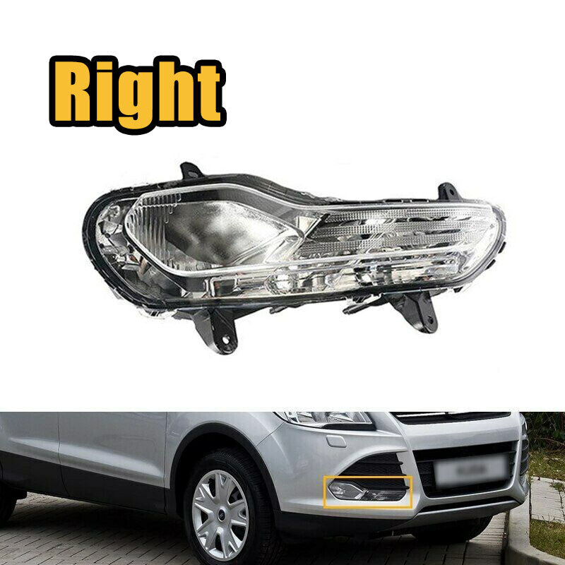 Right for Ford Escape Kuga 2013-2016 front DRL Driving Lights Fog Lights Halogen