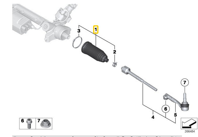 1 set Steering Rack Boot kit for X3 G01 X4 G02 30i 30iX M40iX v