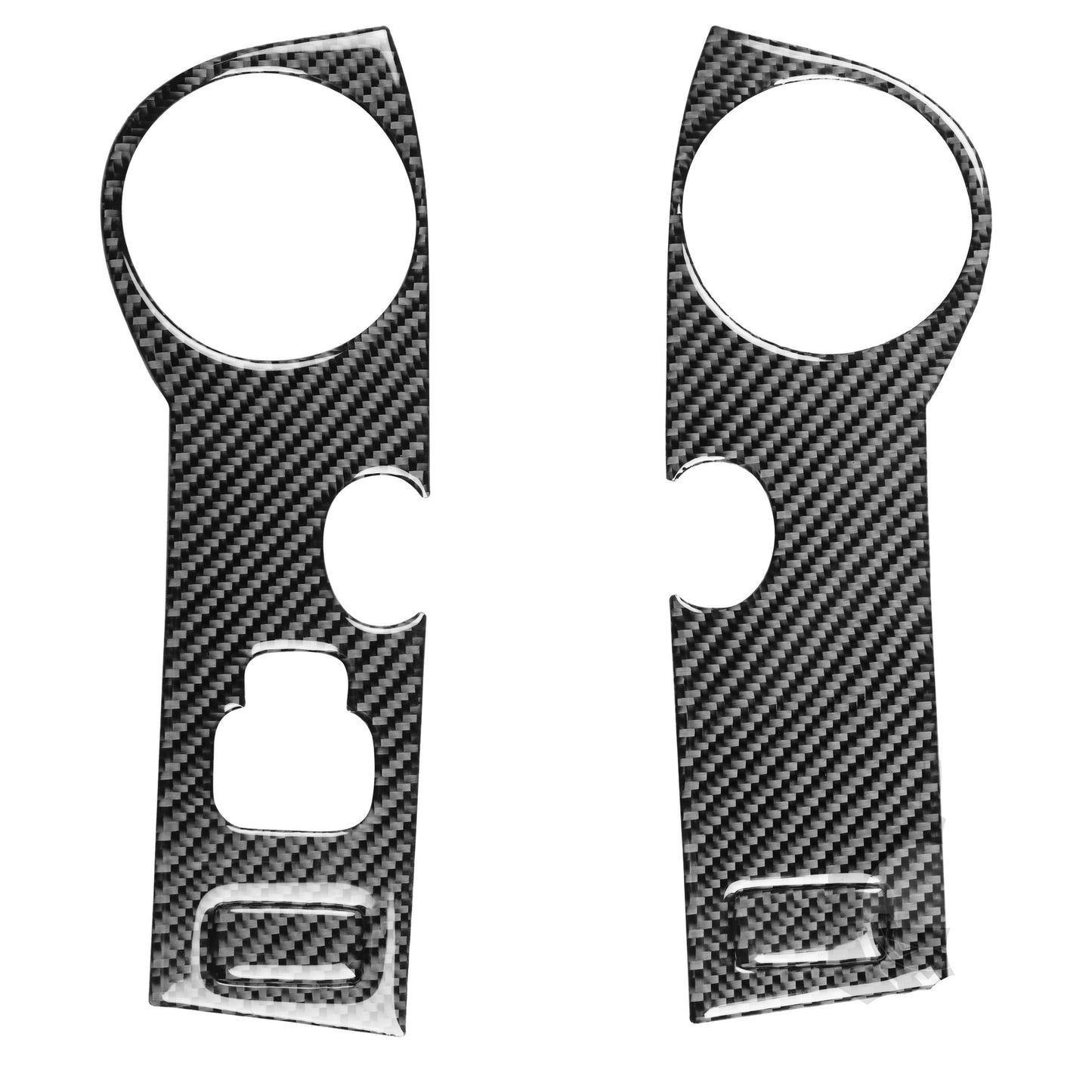 4Pcs Carbon Fiber Door Armrest Panel Cover Trim for Mazda MX-5 Miata 2009-2015